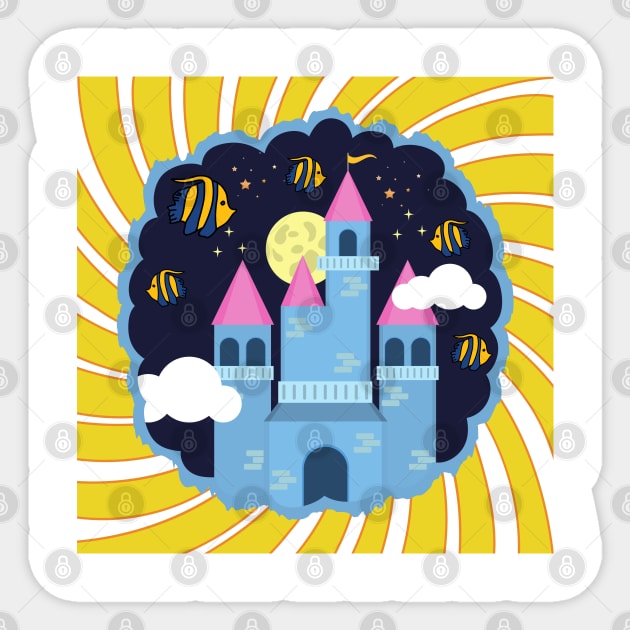 The Castle Sticker by After Daylight Project